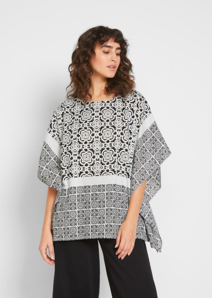 Baumwoll-Kaftan-Oversize-Bluse