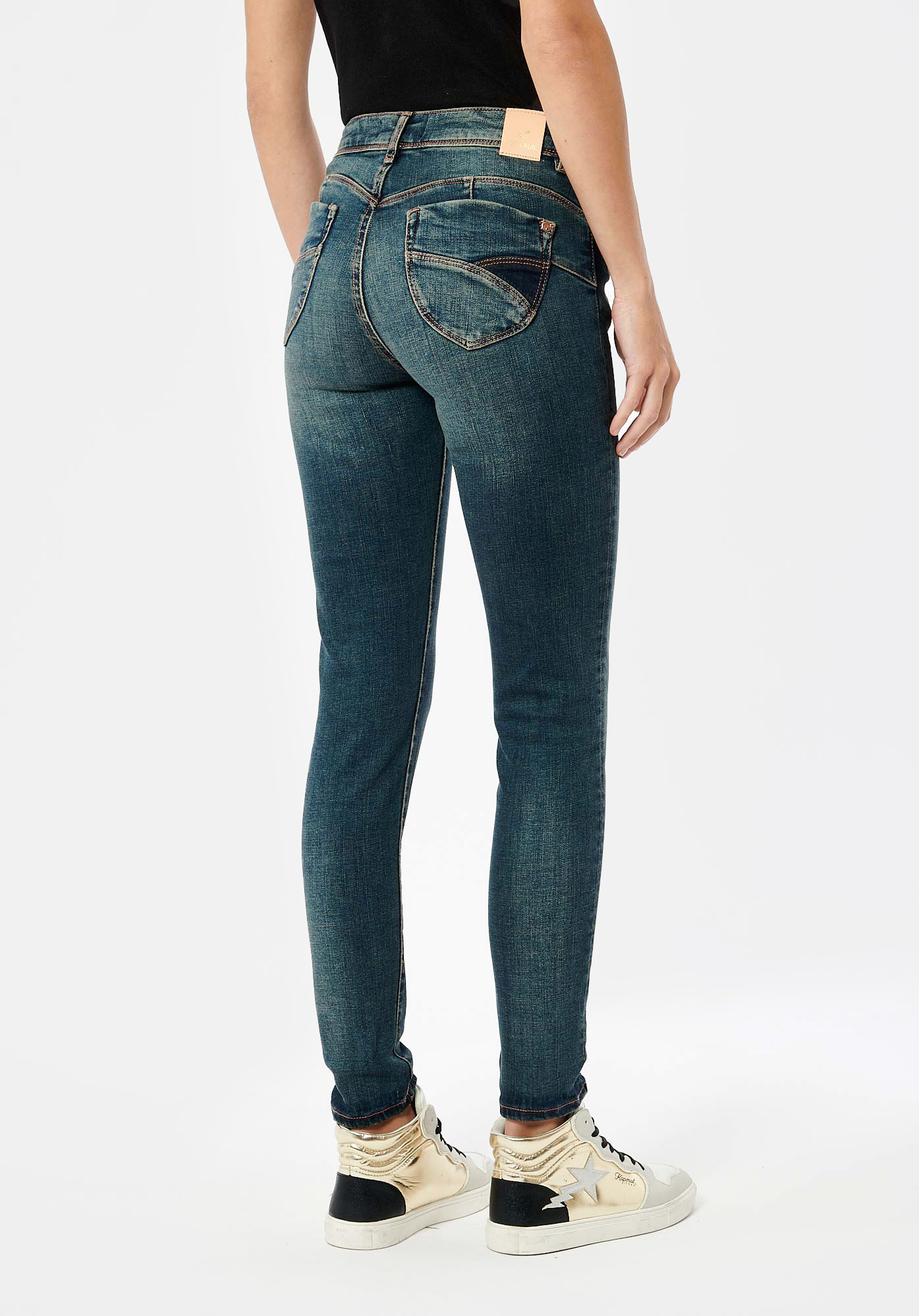 FLORE  Jean slim bleu femme