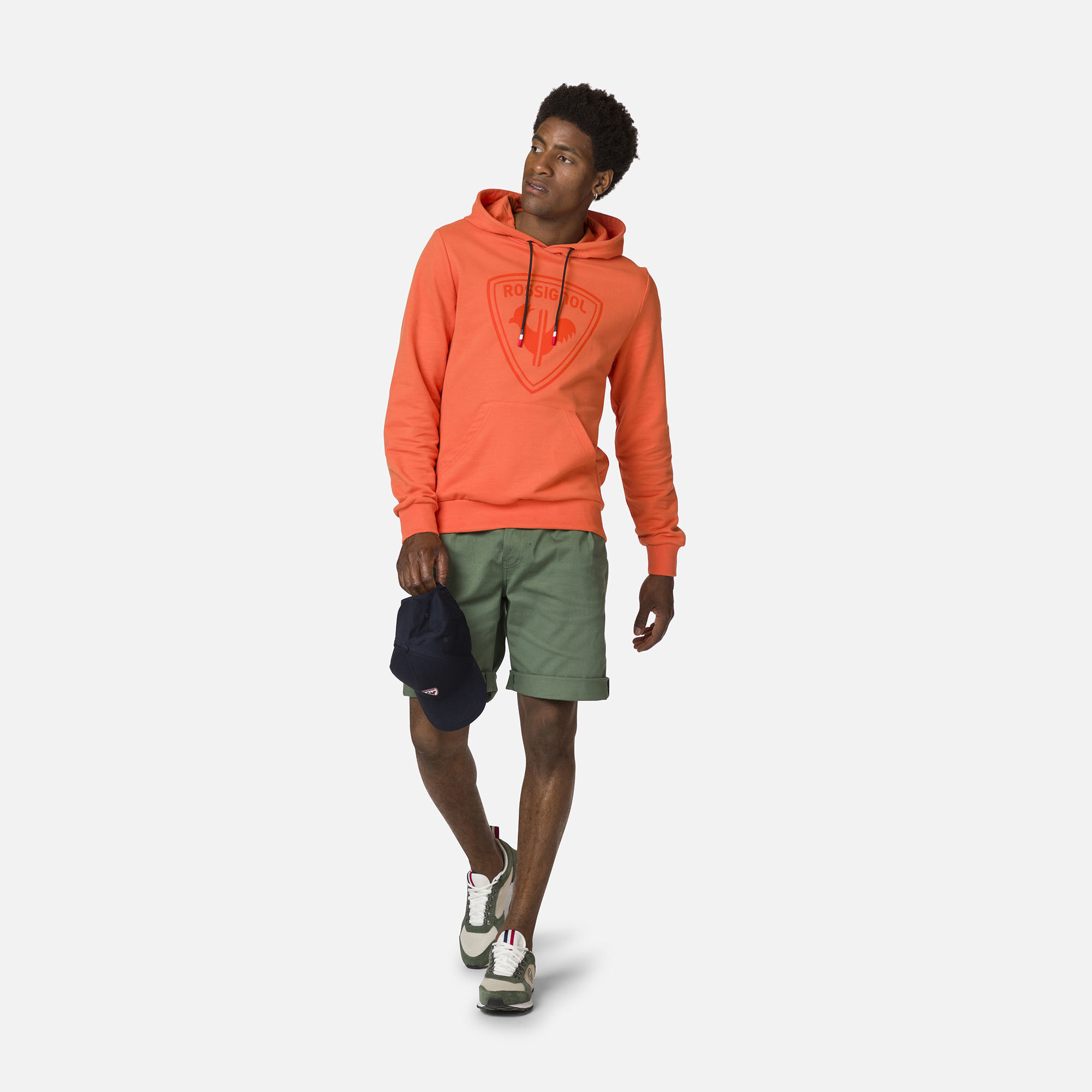 Sweat en coton à capuche Logo Homme