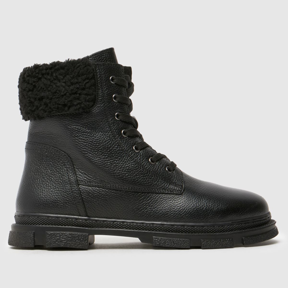 Schuh fekete Charley bőr szőrme Lány junior csizma
