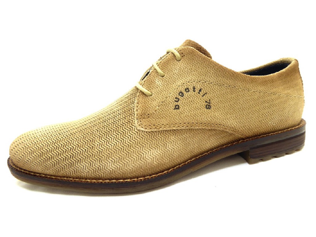 BUGATTI Freizeit Schnürer beige
