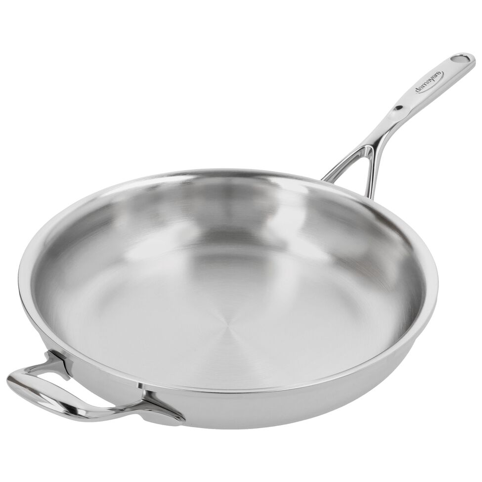 Bratpfanne 28 cm, 18/10 Edelstahl, Silber