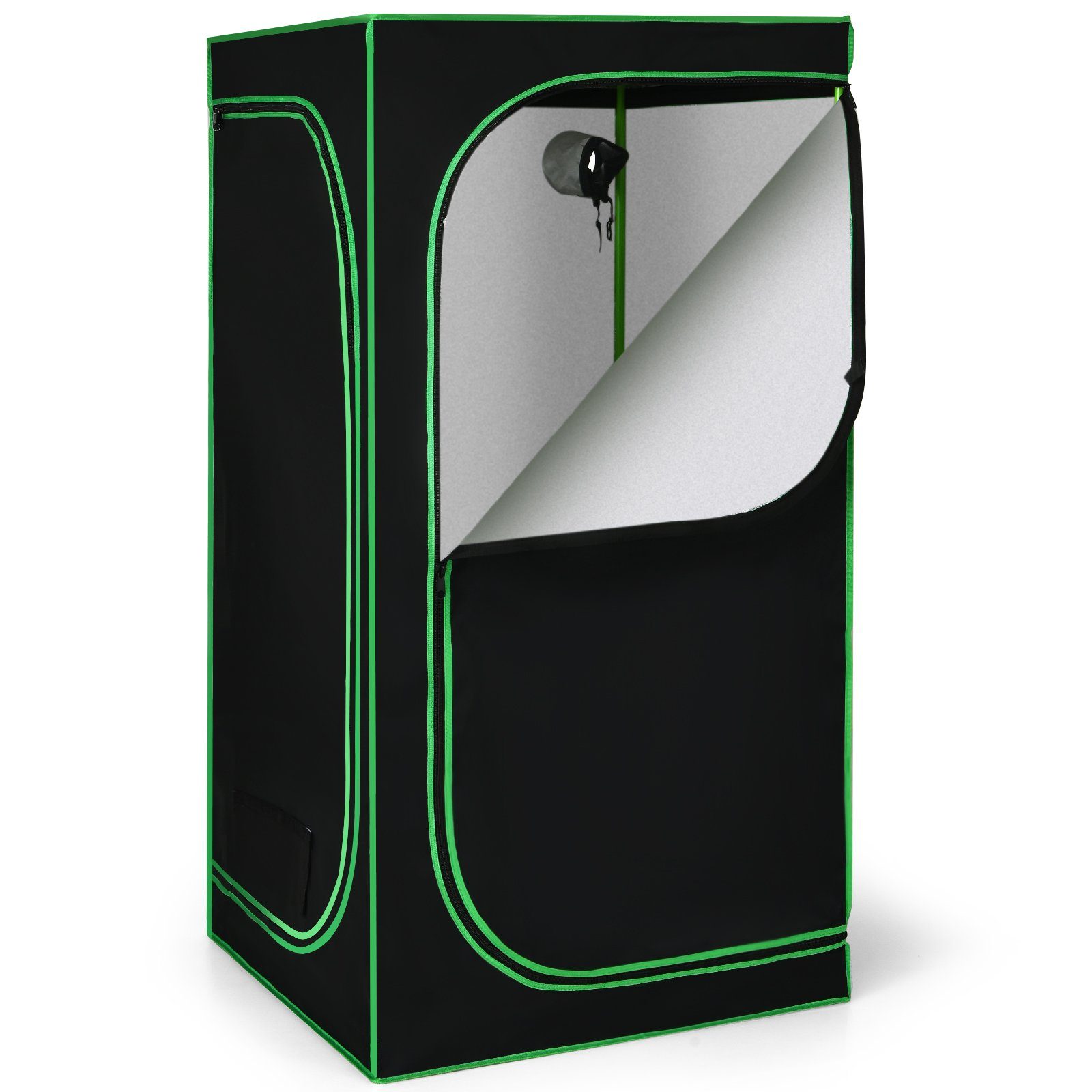 COSTWAY Gewächshaus, BxTxH: 80 x 80 x 160,00 cm, Growbox, Darkroom