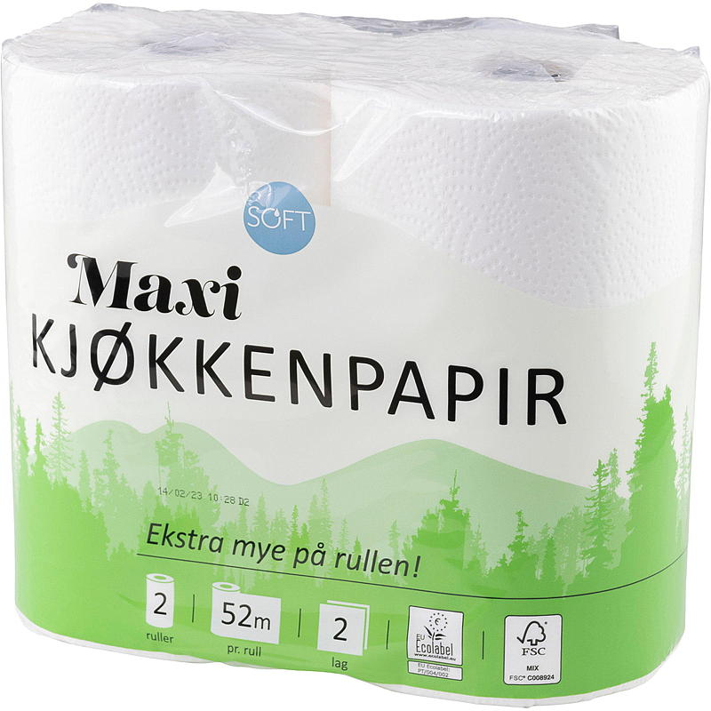 Soft Tørkerull 2-pk Maxi