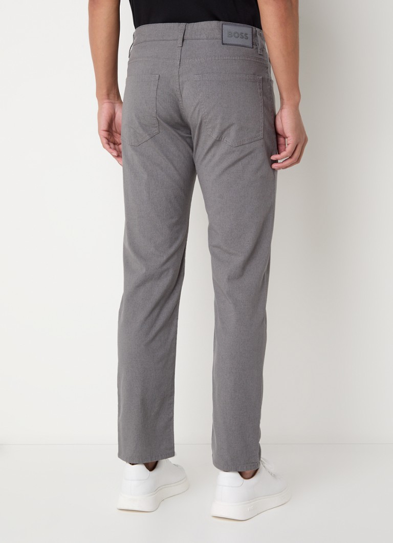 Spodnie chino HUGO BOSS H-Re.Maine5 o dopasowanym kroju z mikronadrukiem