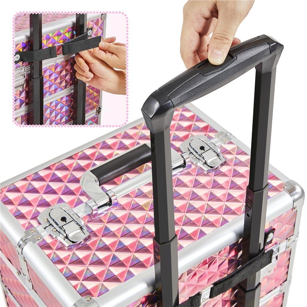 Yaheetech Kosmetikkoffer, Friseurkoffer Schminkkoffer Beauty Case