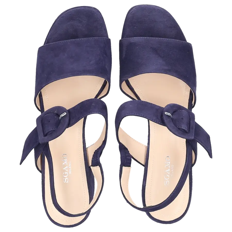 Sgamo - Sandalen 538 Veloursleder - blau