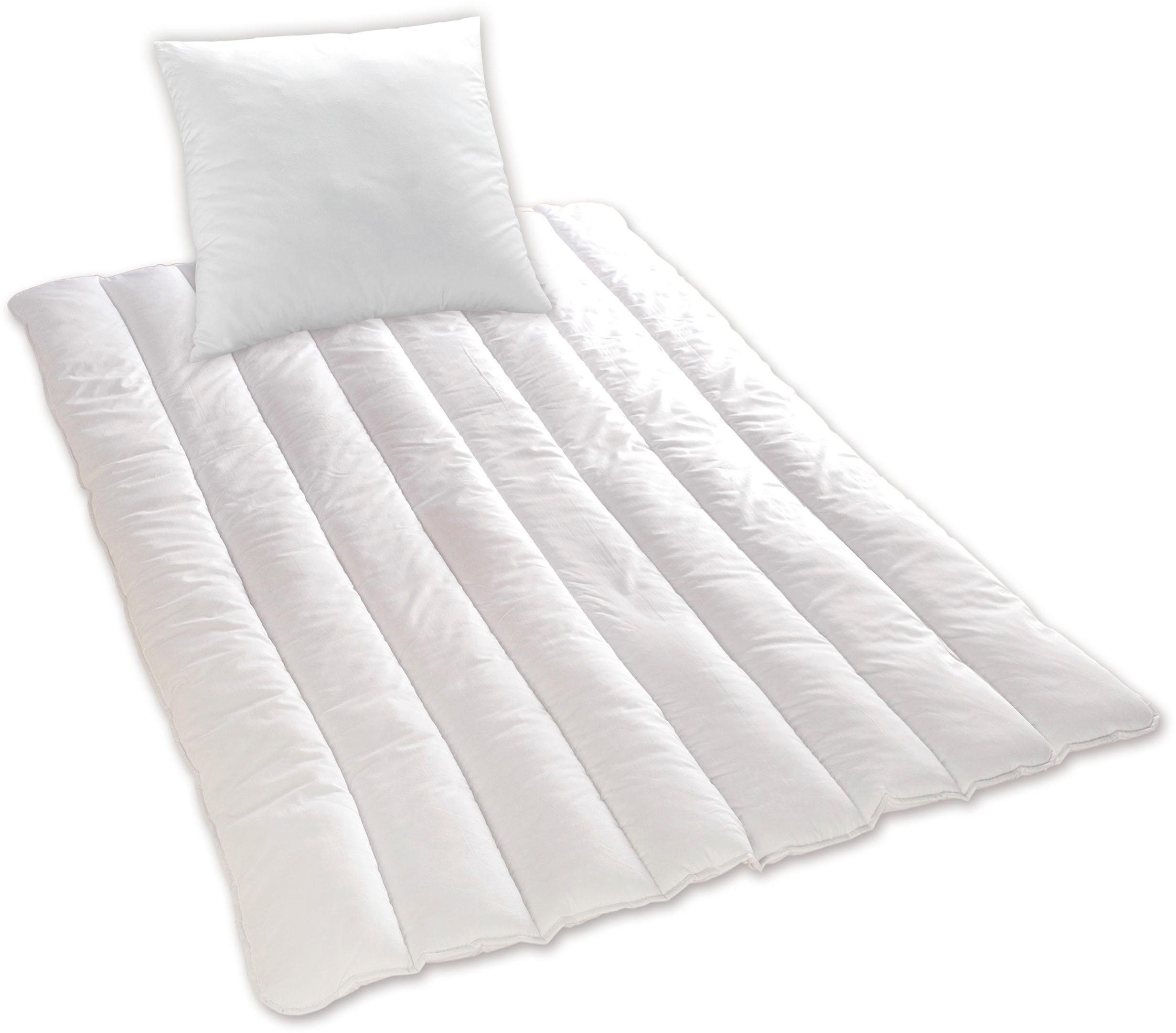 Microfaserbettdecke + Kopfkissen, Sleep and Dream, KBT Bettwaren, Füllung: Polyester