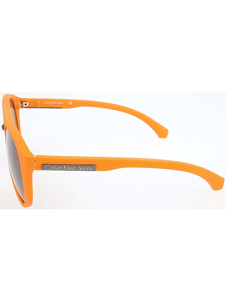 CALVIN KLEIN JEANS Herren-Sonnenbrille in Orange/ Grau günstig kaufen 56