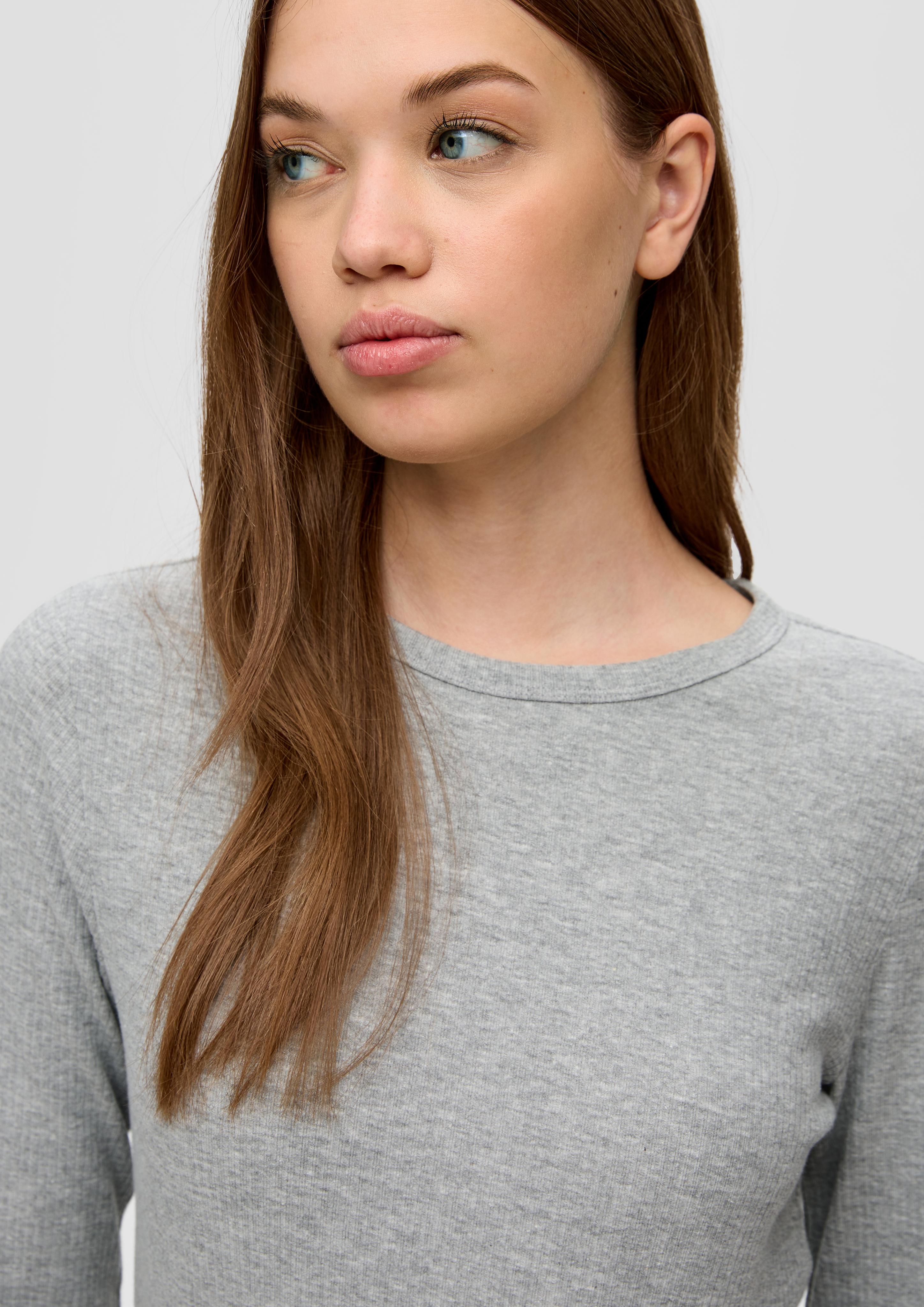 Langarmshirt mit Rippstruktur  2141201-9400