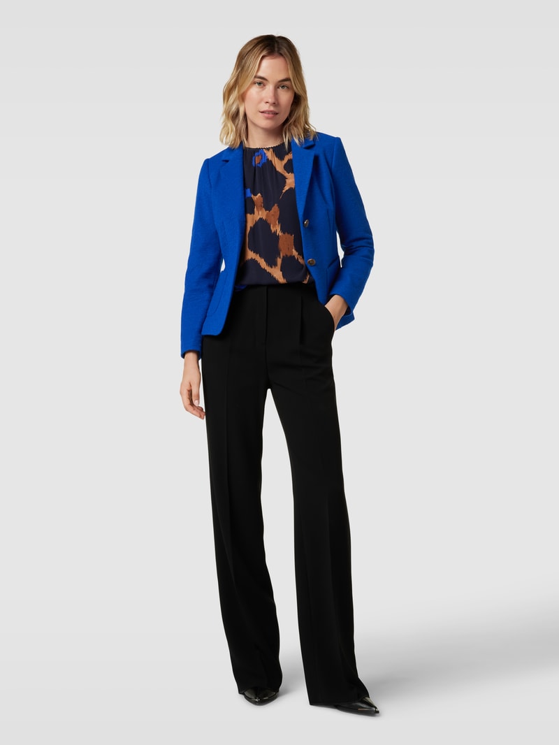 Blazer mit Reverskragen und 2-Knopfleiste in royalblau
