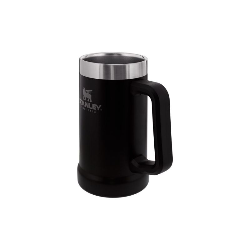 Stanley Adventure Big Grip Beer Stein 24oz\/700ml Matte Black Pebble