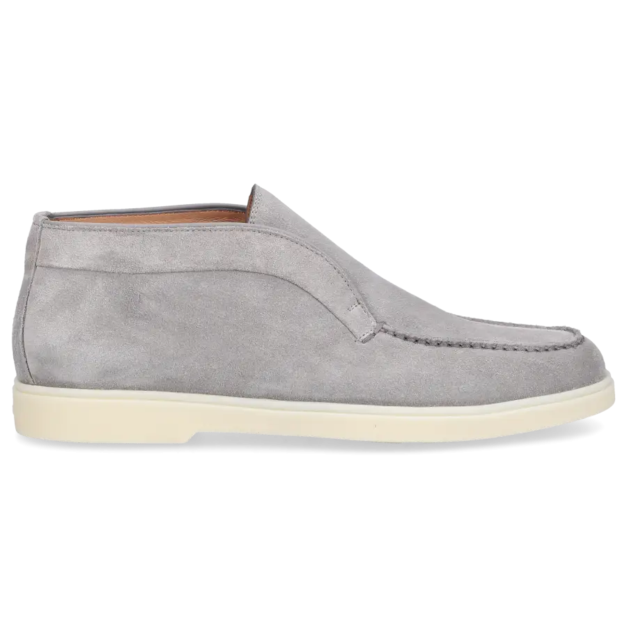 Santoni - Stiefeletten DESERT BOOT Veloursleder - grau