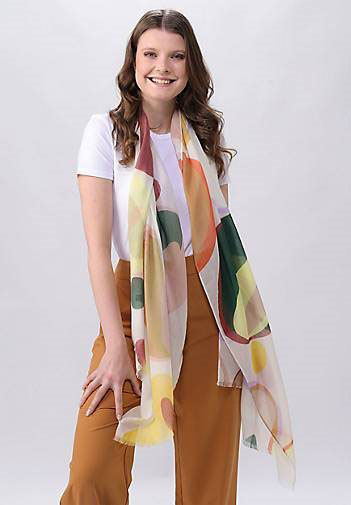 FRAAS Sustainability Edition - Stola mit buntem Kieselstein-Design
