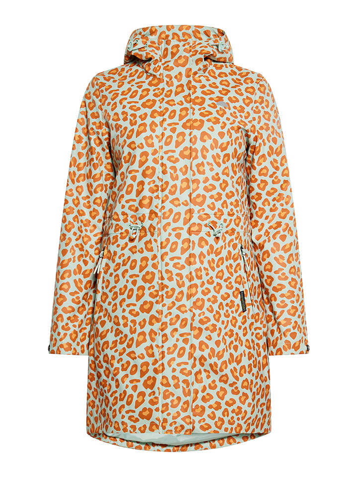 Schmuddelwedda Regenparka in Türkis/ Orange günstig kaufen
