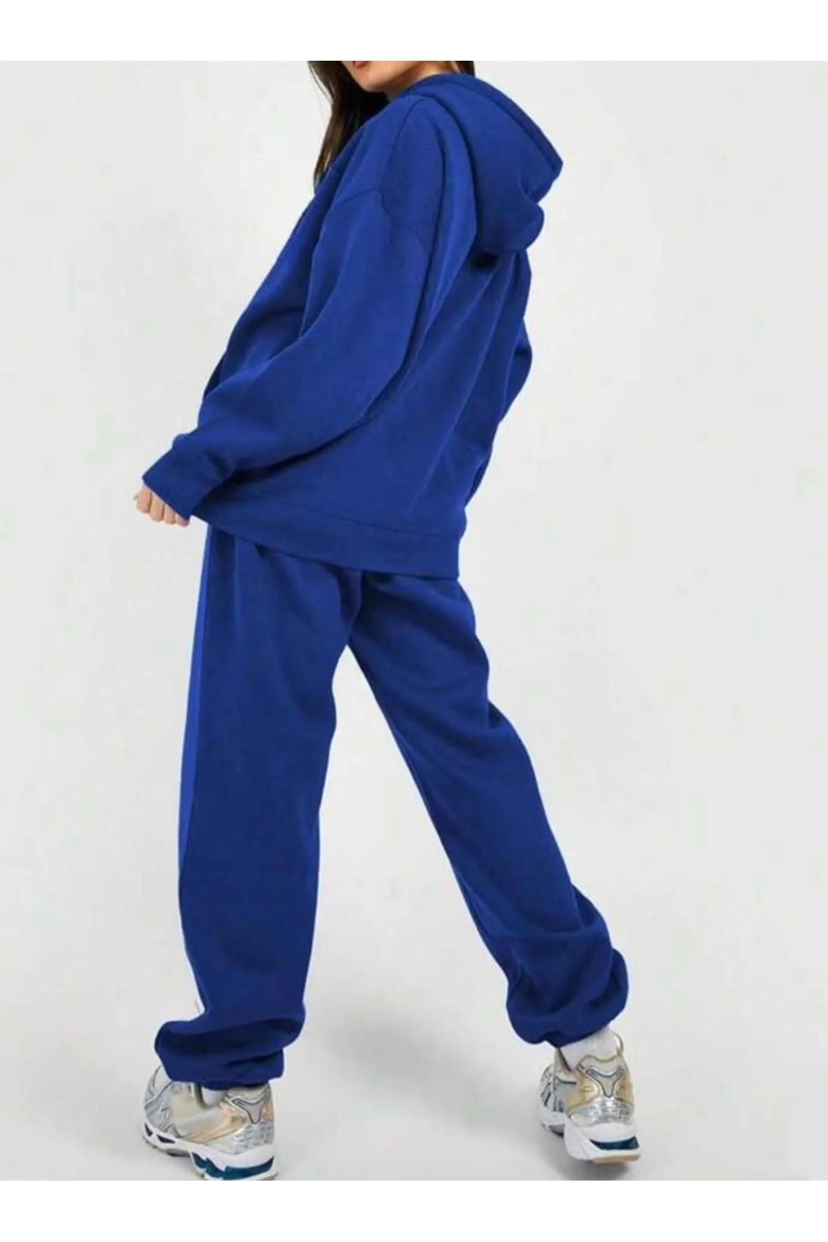 My Blog  Saks Blue Oversize-Trainingsanzug mit Kapuze für Damen