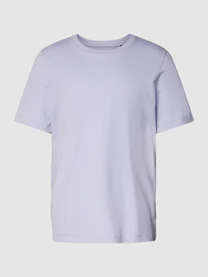 T-Shirt mit Rundhalsausschnitt Modell 'Mix+Relax' in flieder
