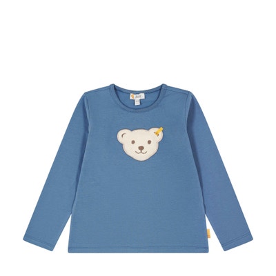 T-Shirt langarm, mittelblau