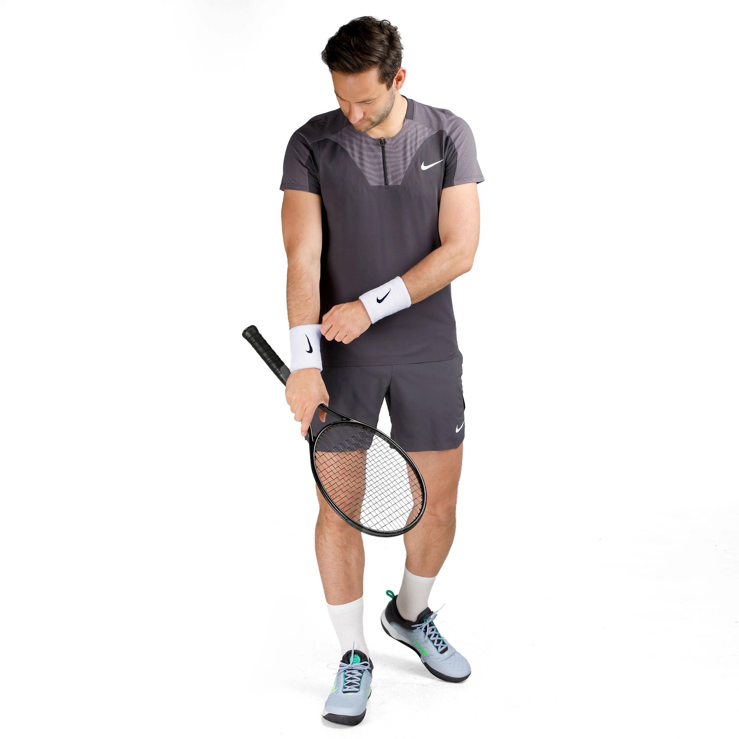 Dri-Fit Advantage Court Slim UL RG Polo Herren - Grau, Flieder