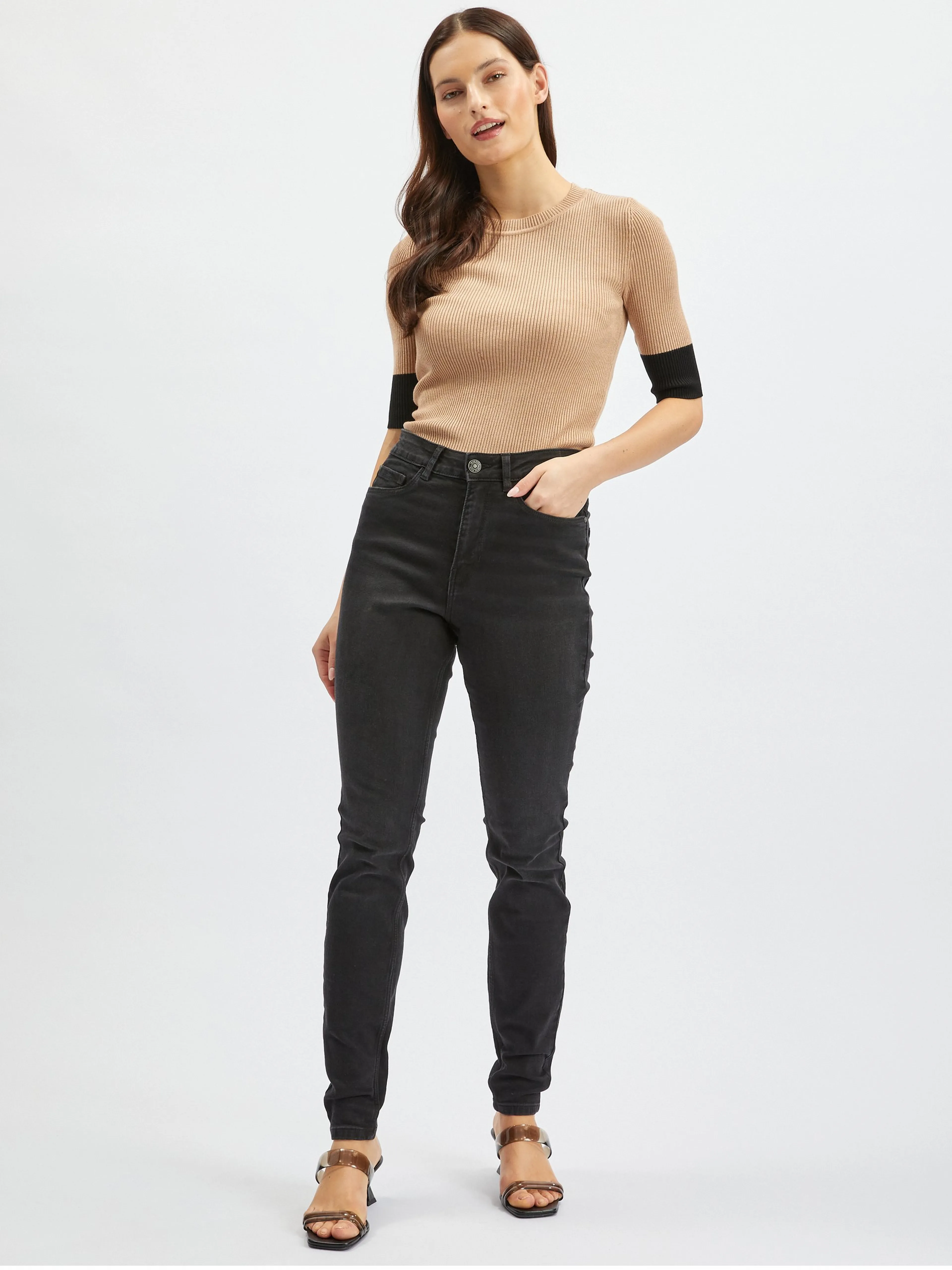 Schwarze Skinny Fit Jeans für Damen ORSAY