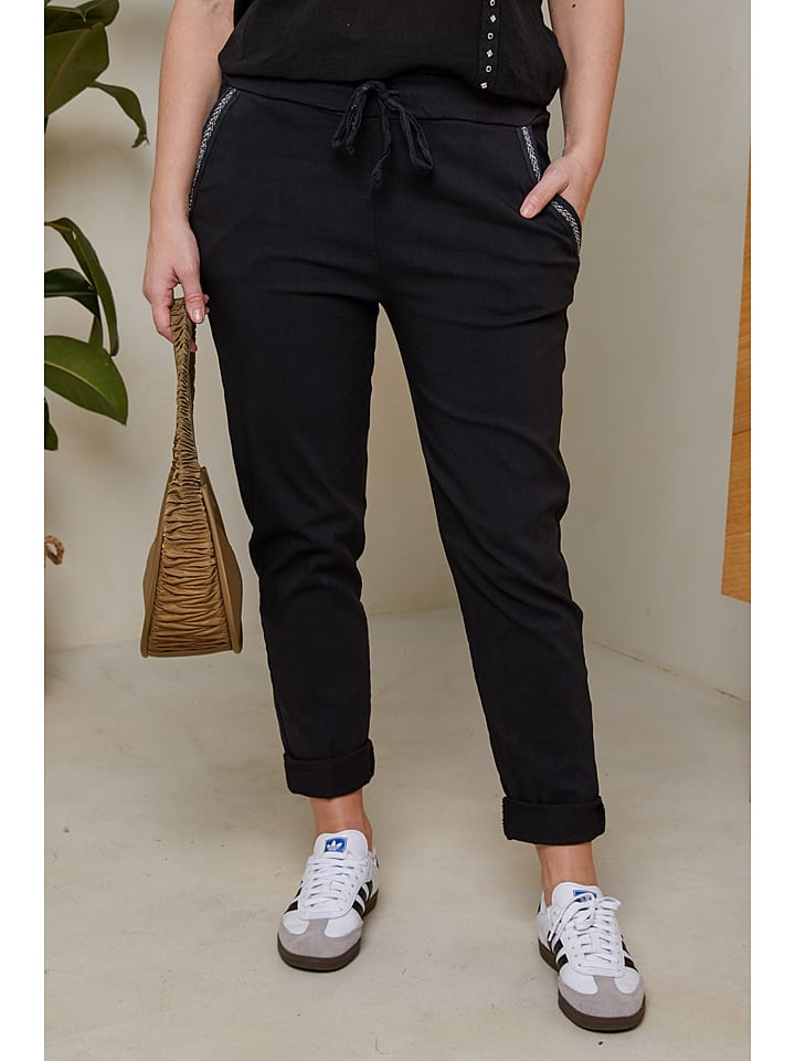 Curvy Lady Hose in Schwarz günstig kaufen