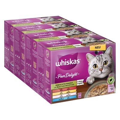 Jumbopack Whiskas Pure Delight Portionsbeutel 96 x 85 g