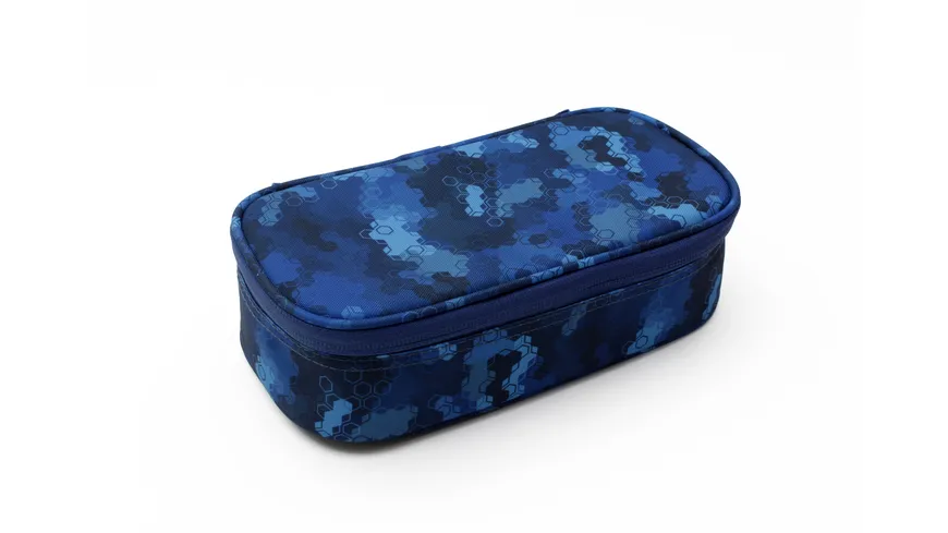PAPERZONE Schlamperbox XL Boy Camouflage blau blau ### rot
