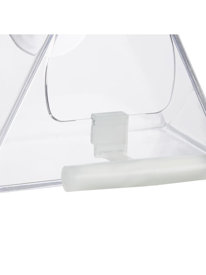 relaxdays Vogelfutterhaus in Transparent - (B)12,5 x (H)13 x (T)7,5 cm günstig kaufen onesize