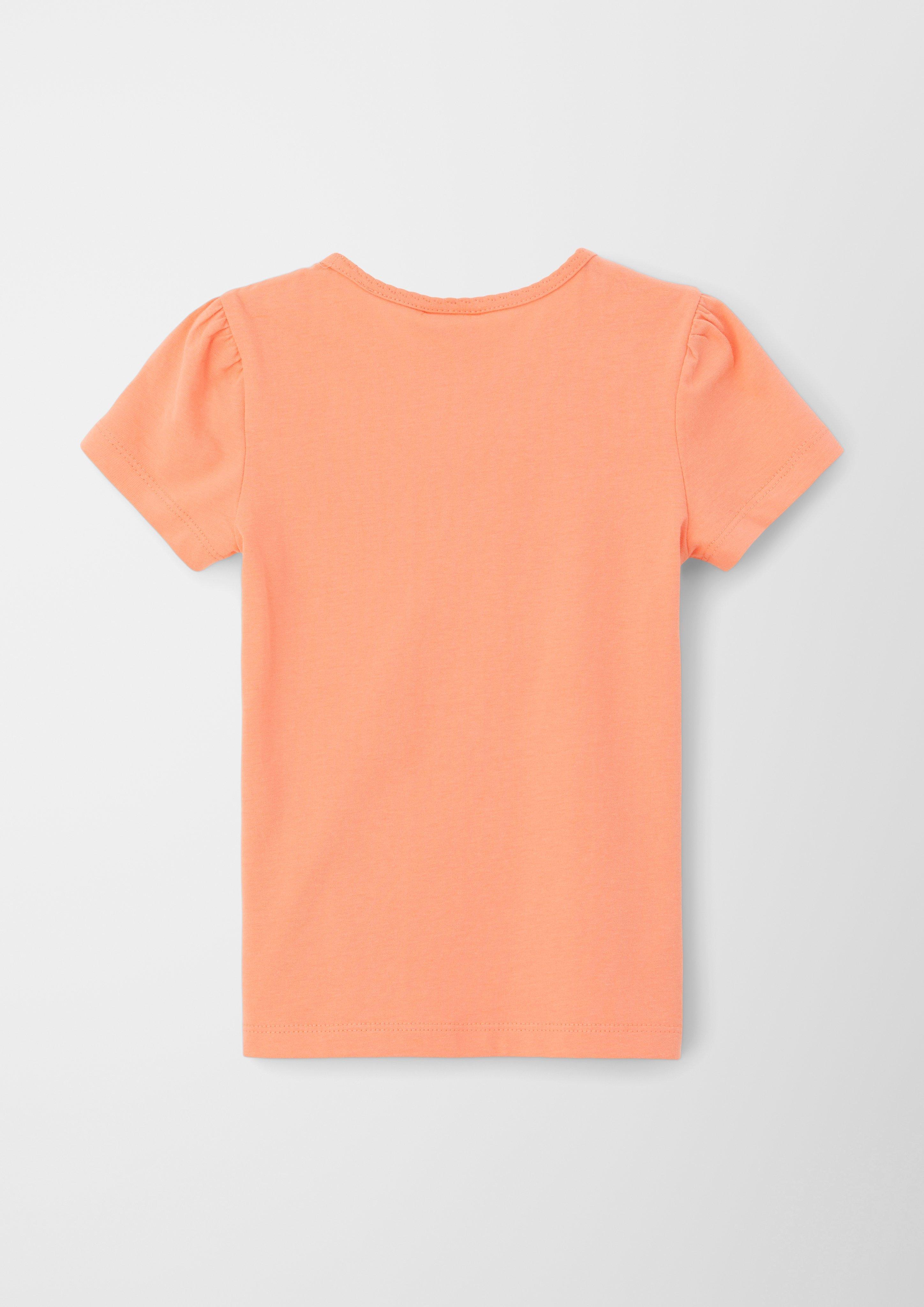 T-Shirt mit Mausezahnausschnitt  2127374-2034