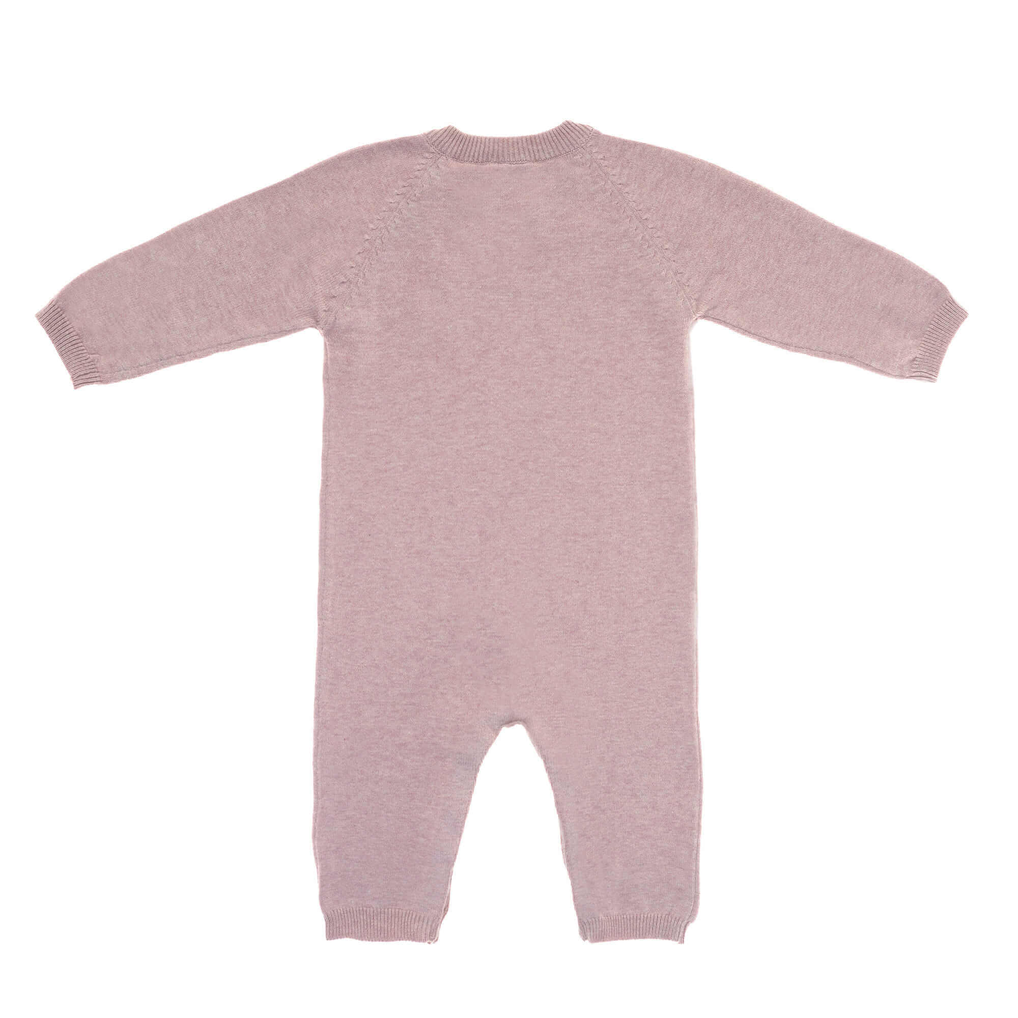 Baby Strampler - gestrickter Overall, Rosa