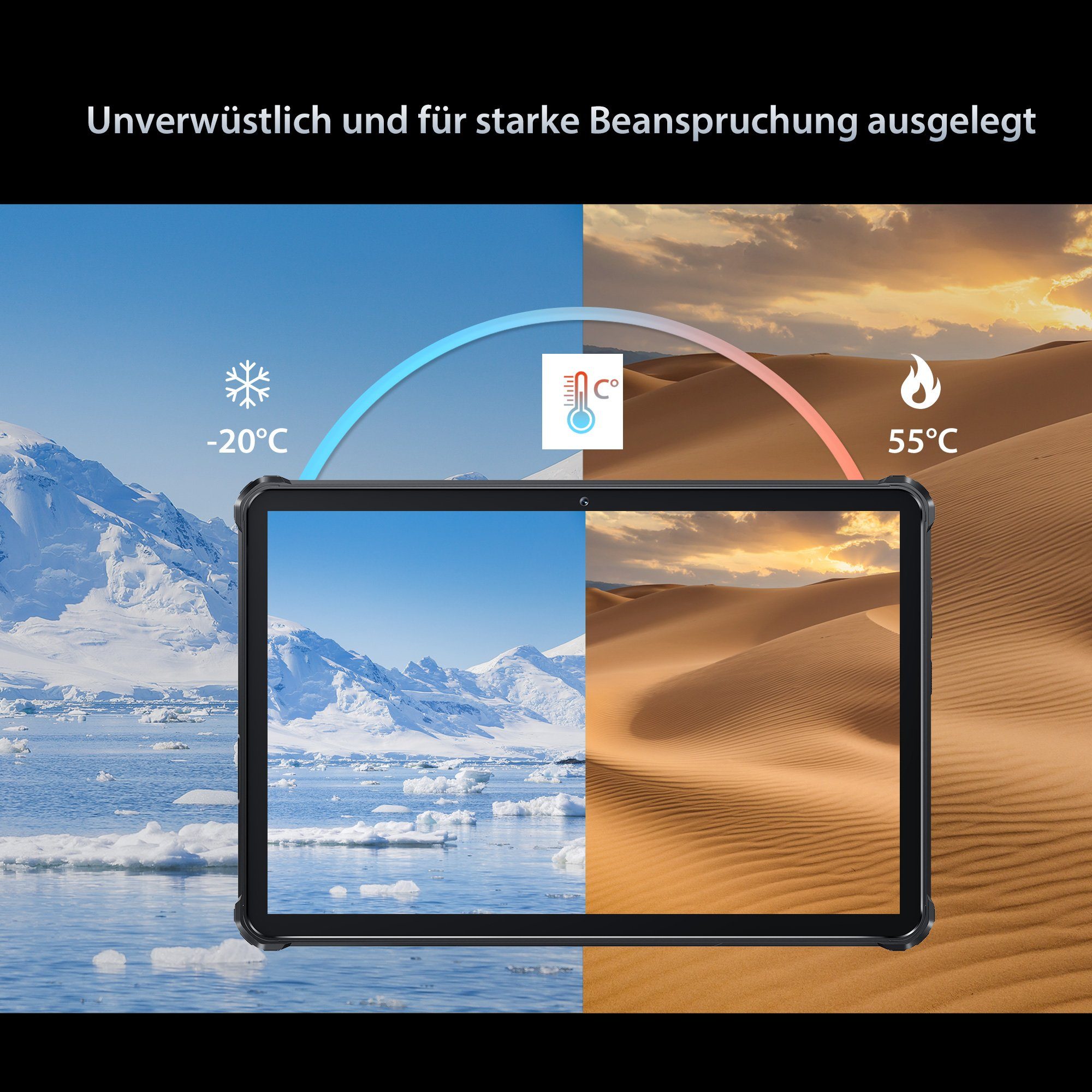 OUKITEL RT7[Outdoor], Dual SIM, 32000mAh Akku, 24GB RAM & 256GB ROM Tablet (10,1