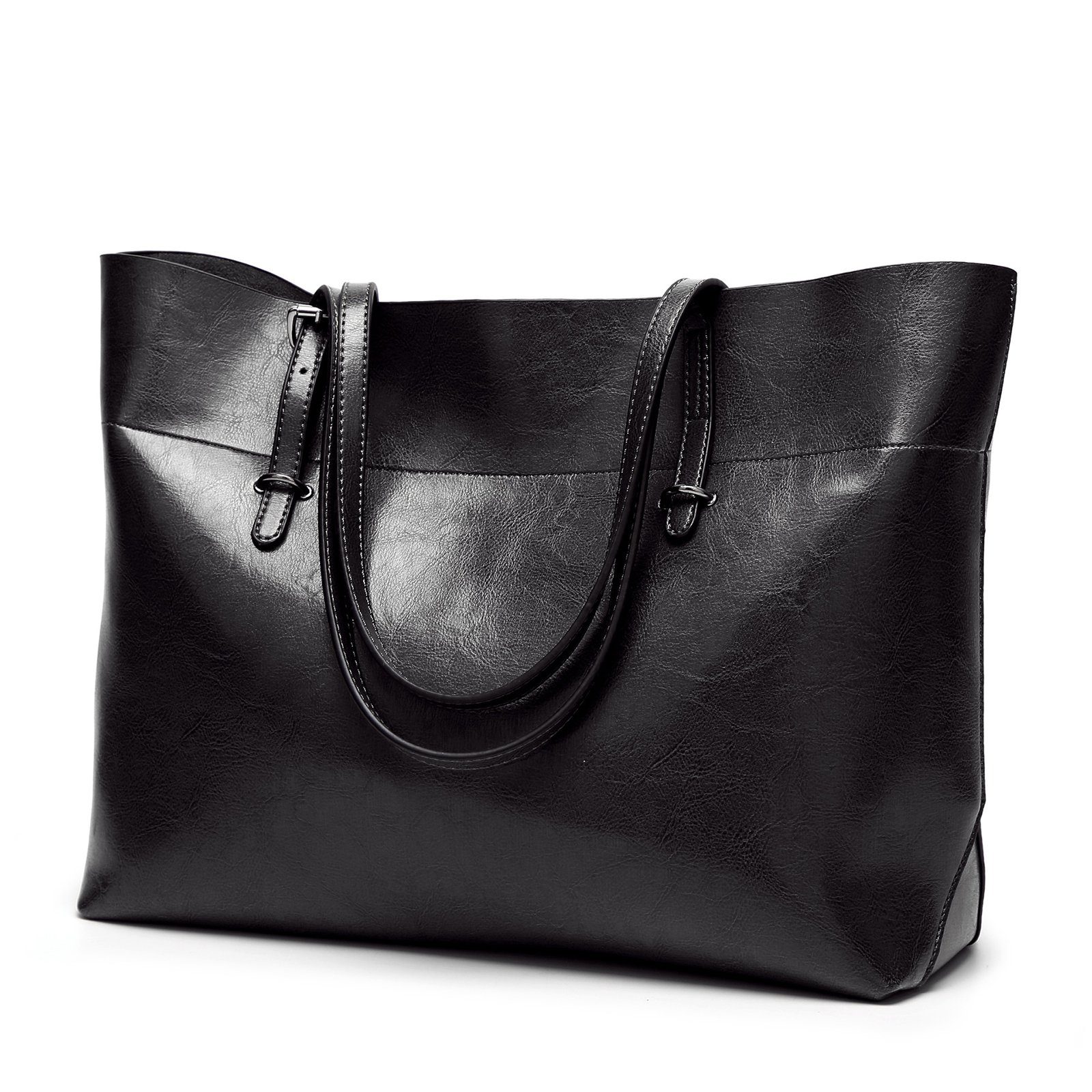 REDOM Handtasche Damen Henkeltasche Freizeittasche Tragetasche Leder Tasche Vintage (Leder Schultertasche Arbeitstasche Ledertasche Laptoptasche Shopper , Bürotasche, Aktentasche, Unitasche, Top Griff), für Damen Frauen Jungen Freizeit Arbeit Busines