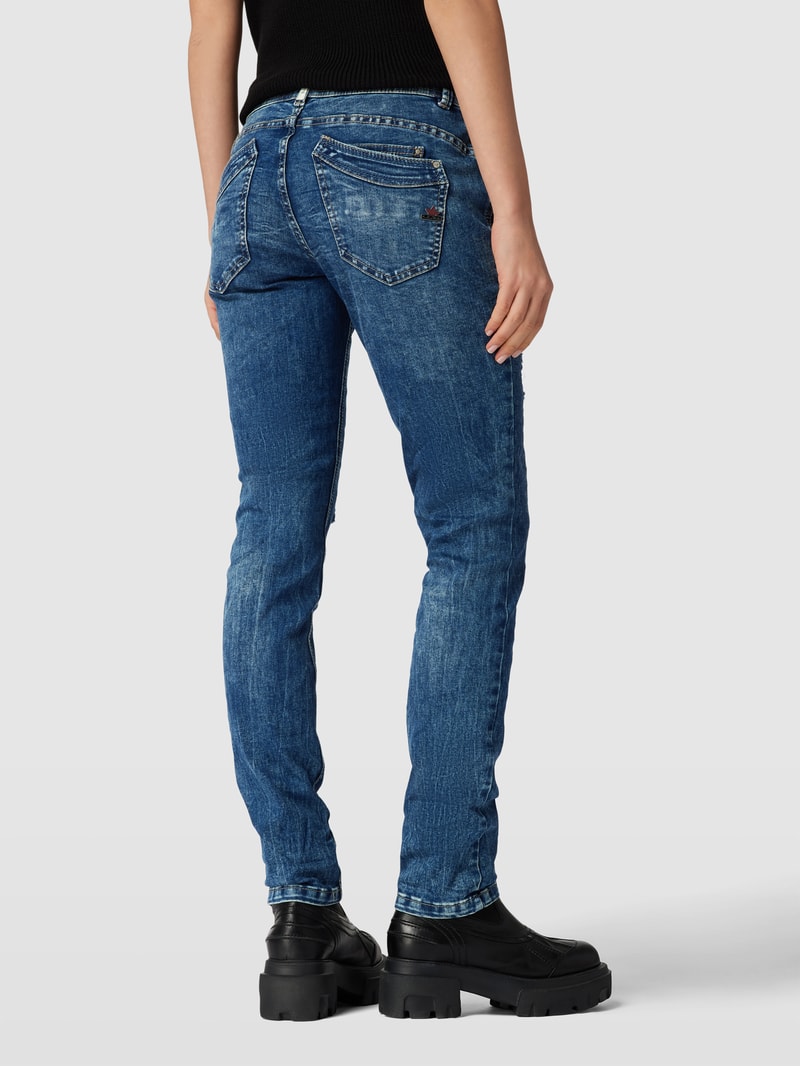 Jeans mit Knopfleiste Modell 'MALIBU' in blau