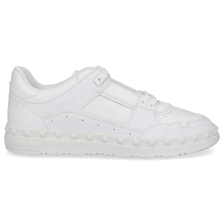 Valentino Garavani - Sneaker low FREEDOTS Kalbsleder - weiß