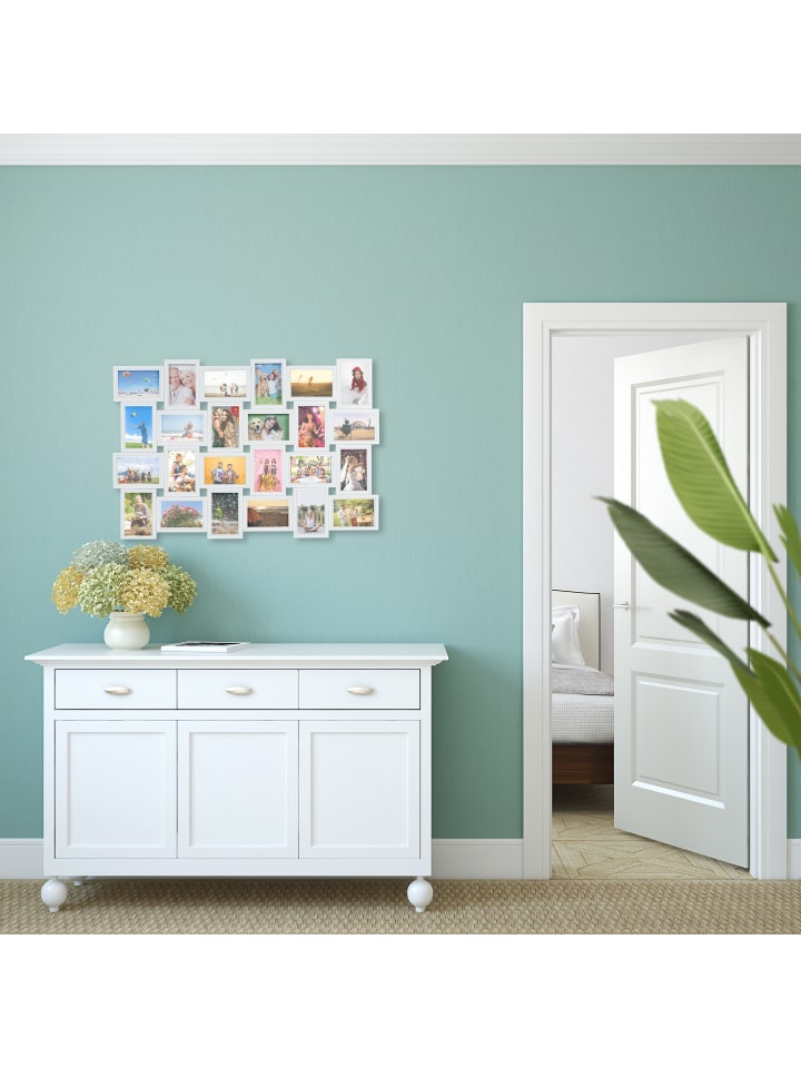 relaxdays Bilderrahmen Collage in Weiß - 61,5 x 91 cm günstig kaufen onesize