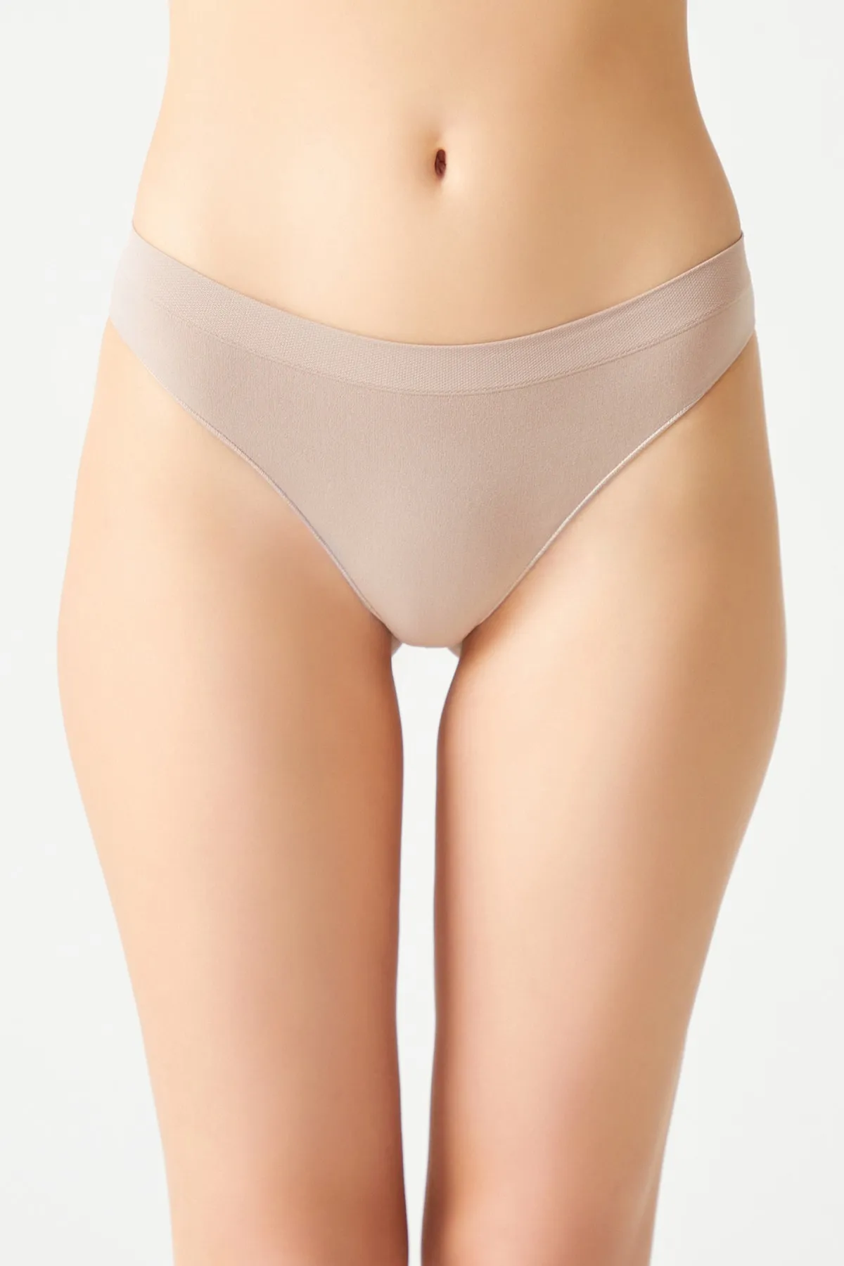 LOS OJOS  Beige nahtlose brasilianische Musterhöschen Brasilien