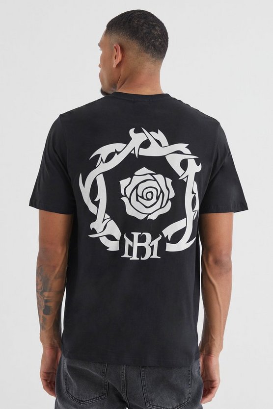 Tall Oversize T-Shirt mit Bm-Print