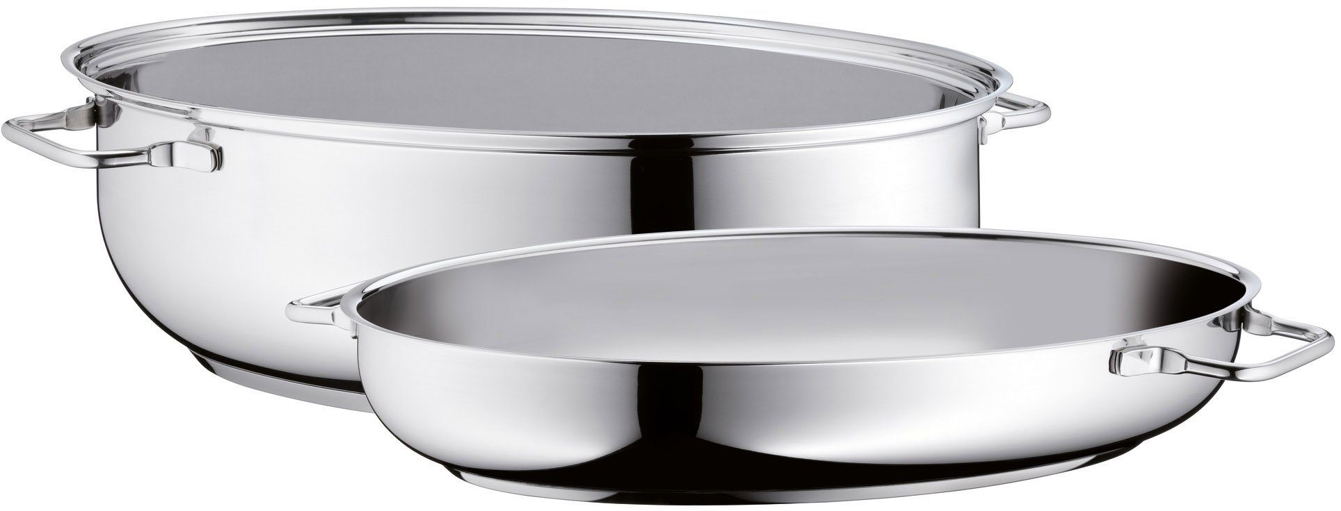 WMF Bräter, Cromargan® Edelstahl Rostfrei 18/10 (1-tlg), Deckel als induktionsgeeignete Pfanne nutzbar