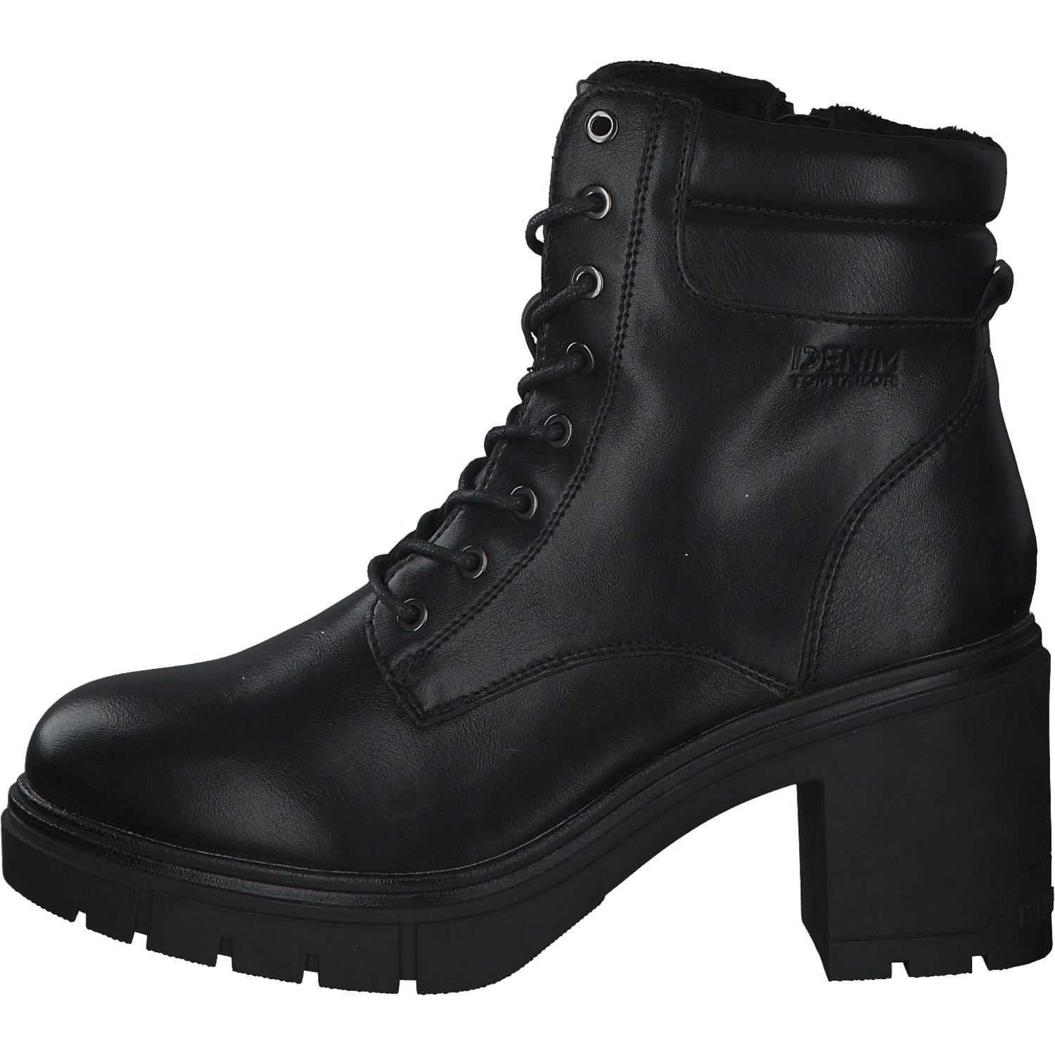 Tom Tailor 4295702, Plateau-Stiefeletten, Damen, black black