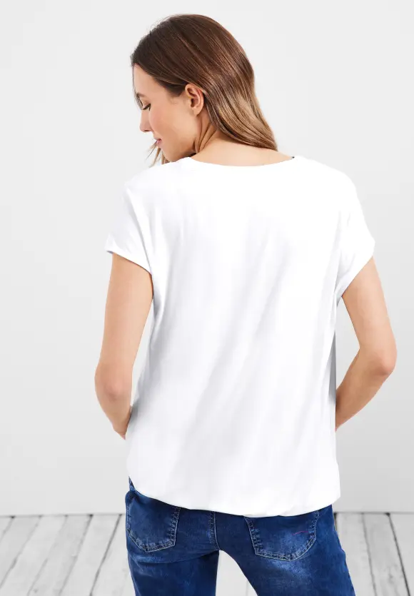 CECIL Bluse mit Tunikabändchen