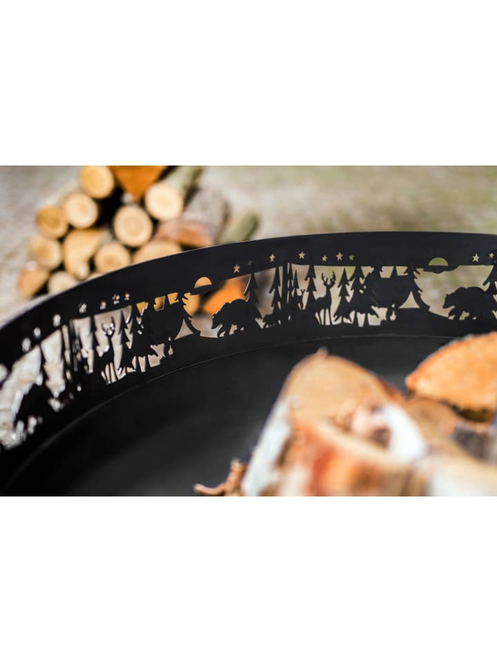 GMD Living Feuerschale FOREST in Schwarz günstig kaufen Ø 80 cm
