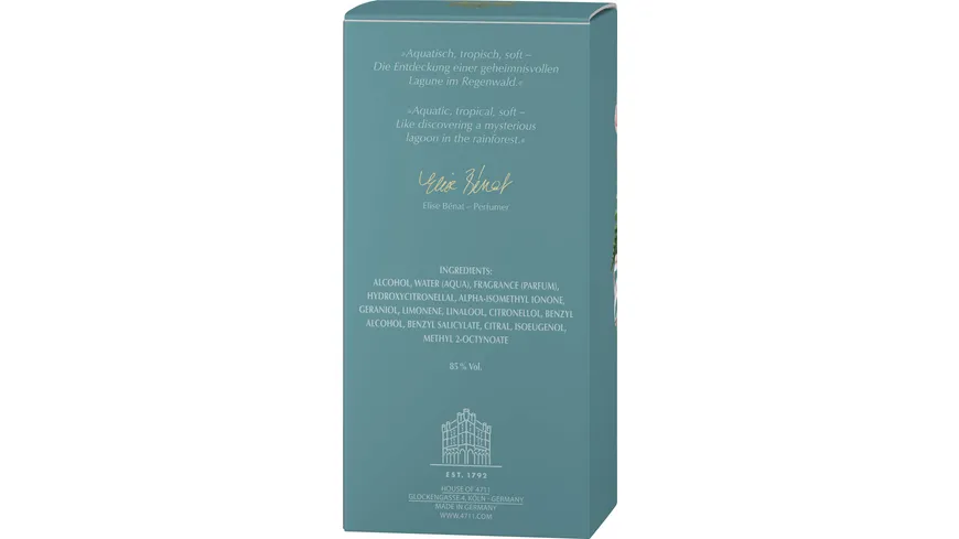 4711 ACQUA COLONIA Intense Refreshing Lagoons of Laos, Eau de Cologne 50 ml