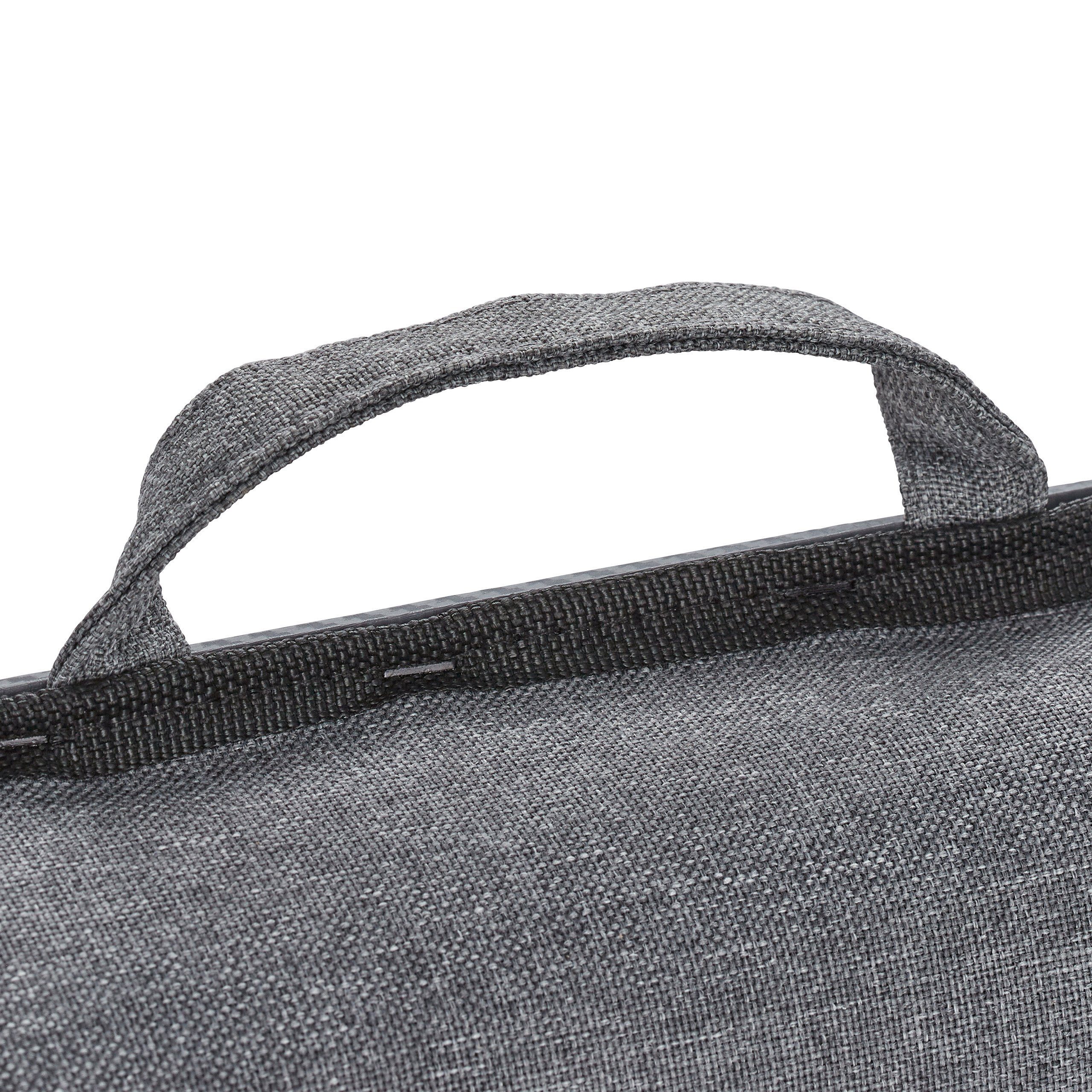 relaxdays Laptop Tablett Graues Laptopkissen mit Mauspad, Faserplatte
