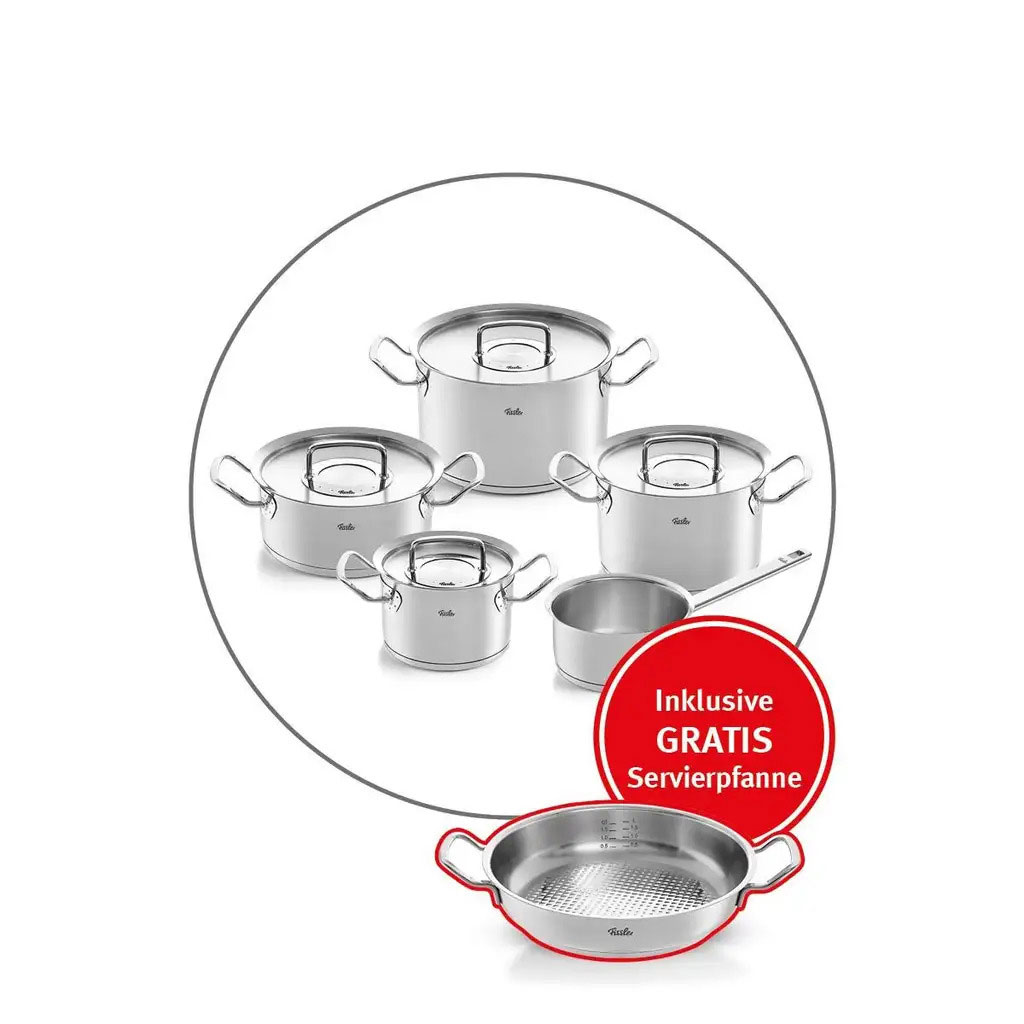 FisslerTopfset 5tlg + Gratis Pfanne