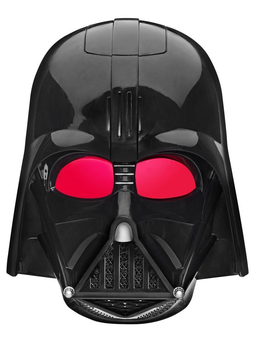 Hasbro Verkleidungsmaske Darth Vader mit Stimmenverzerrer, Komm auf die dunkle Seite mit nur einem Knopfdruck!