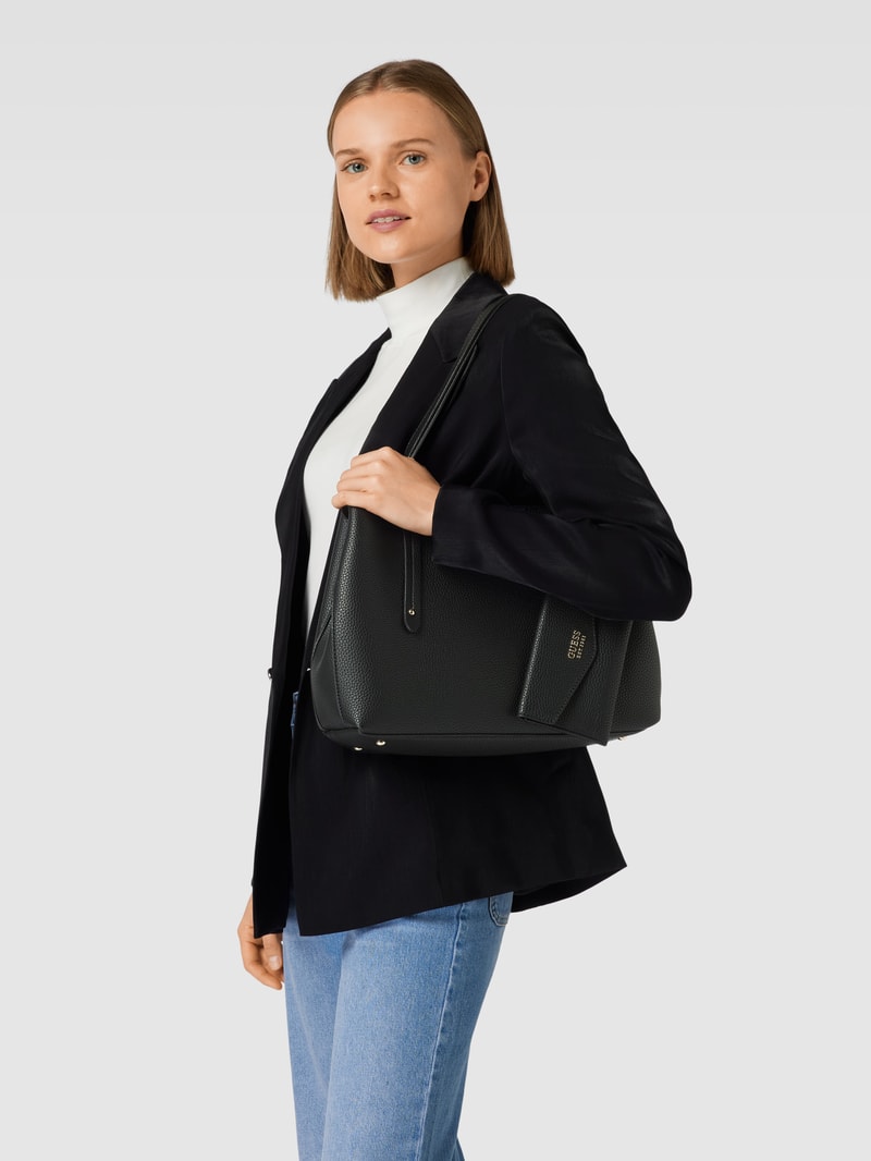 Shopper inklusive abnehmbarer Kuvert-Clutch Modell 'BRENTON' in schwarz