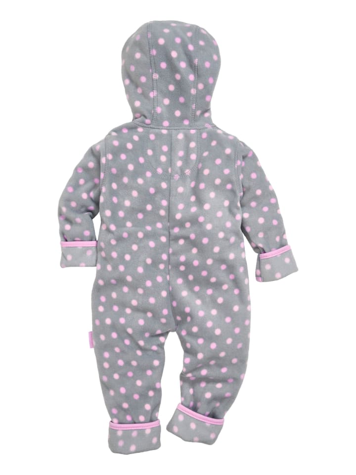 Playshoes Fleece-Overall Punkte in Grau günstig kaufen