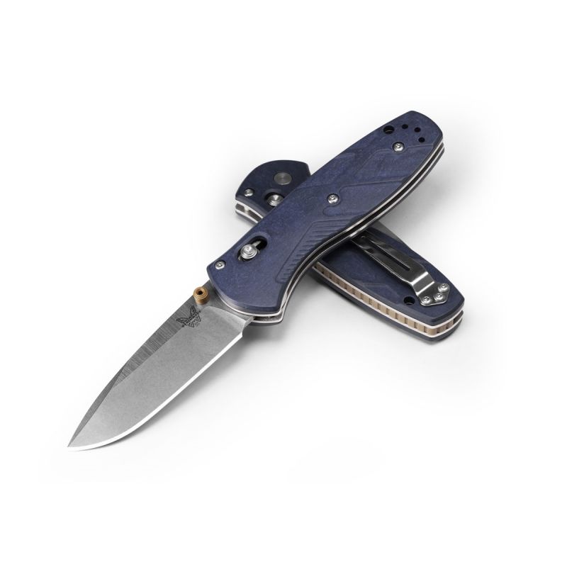 Benchmade Mini Barrage 585-03 Blue Canyon Richlite