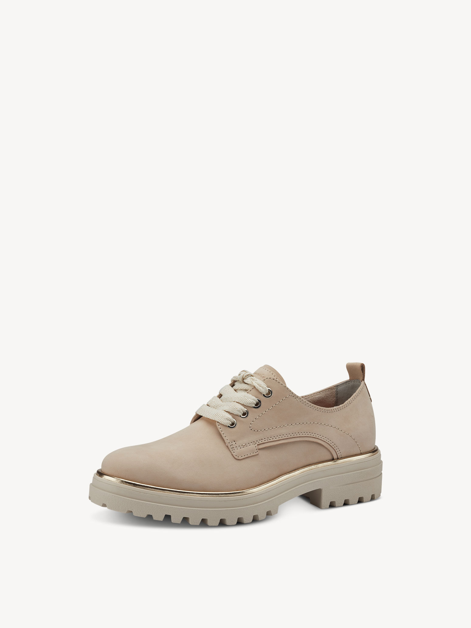 Derbie en cuir - beige