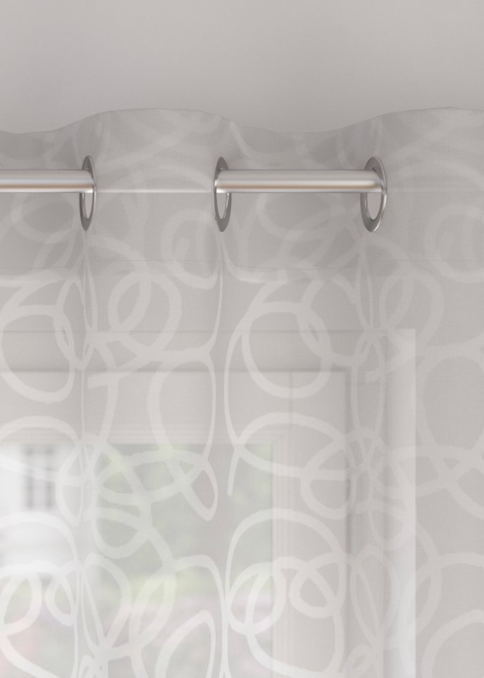 Gardine mit Druck (1er Pack)